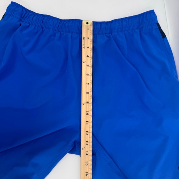 Speedo Shorts Men XL Blue Hybrid Active Beach Elastic Drawstring Lined Pockets - Picture 10 of 11